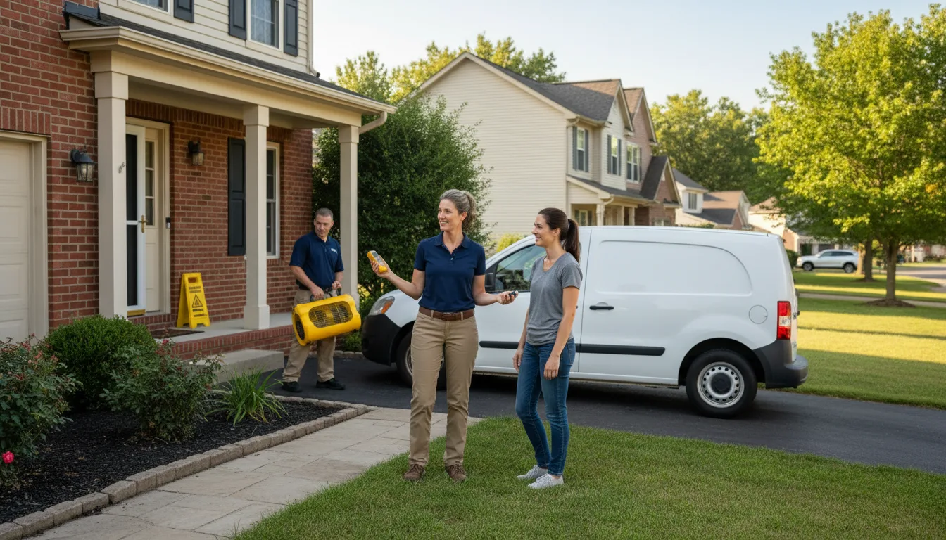 Residential water damage restoration in Willow Hill, PA